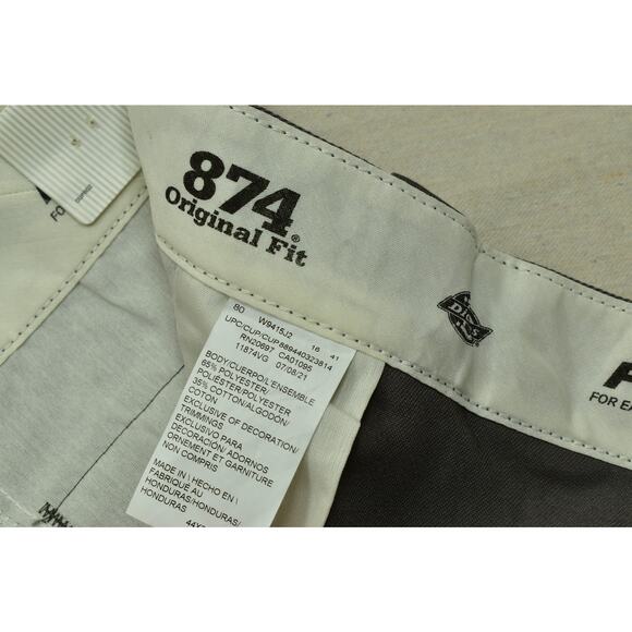 Dickie's Men's 874 Original Work Pants Straight Size 44x30 Polyester Zip NEW - Picture 6 of 8
